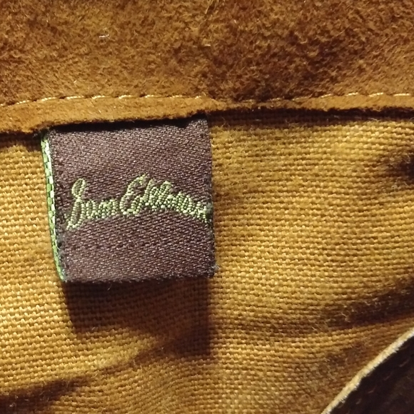 Sam Edelman Sz 10M Louie Cognac Suede Leather Fringe Bootie Brown Cowboy Heel - Picture 12 of 14